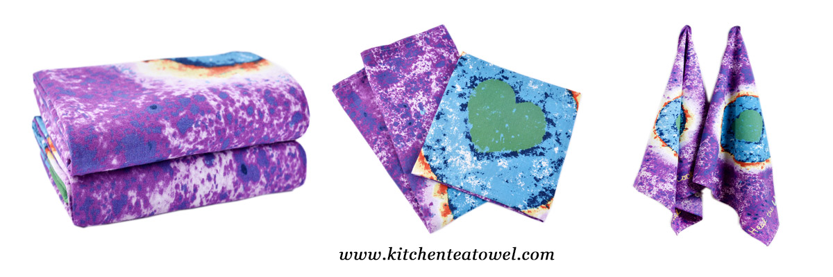 100% Cotton Plain Reactive Printed Kitchen Towels